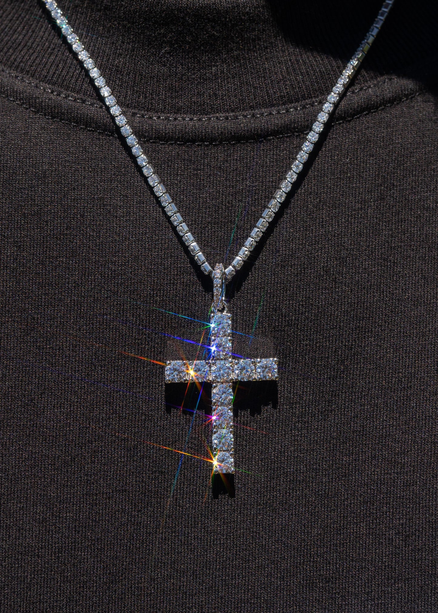 Diamond Cross - White Gold