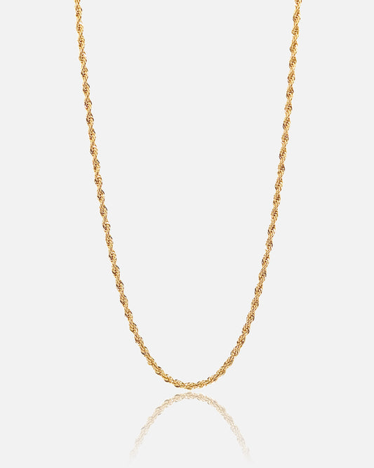 3mm Rope Chain - Gold