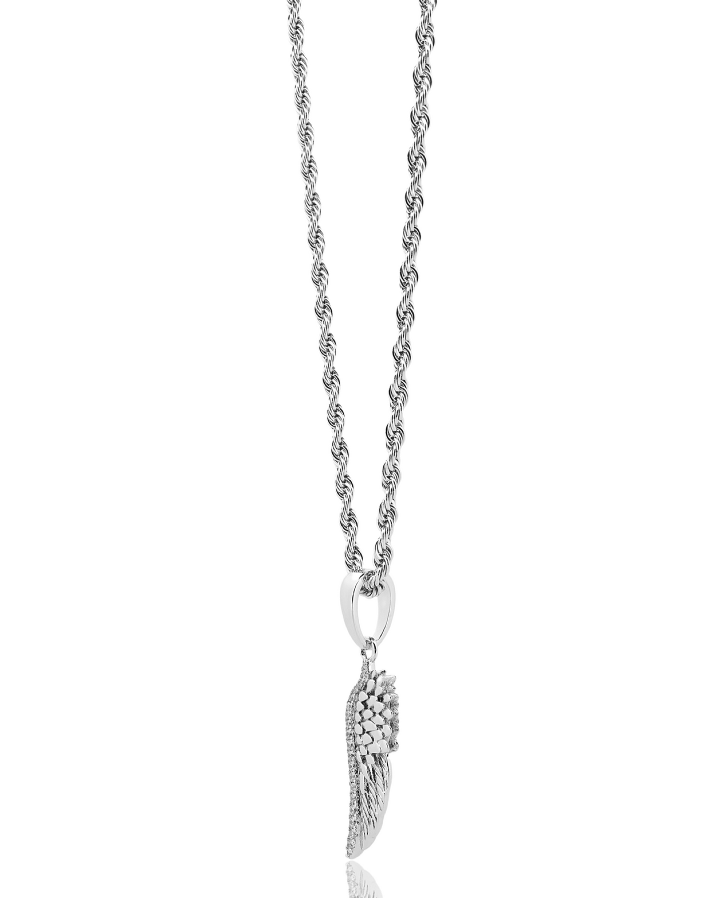 Flight Pendant - White Gold