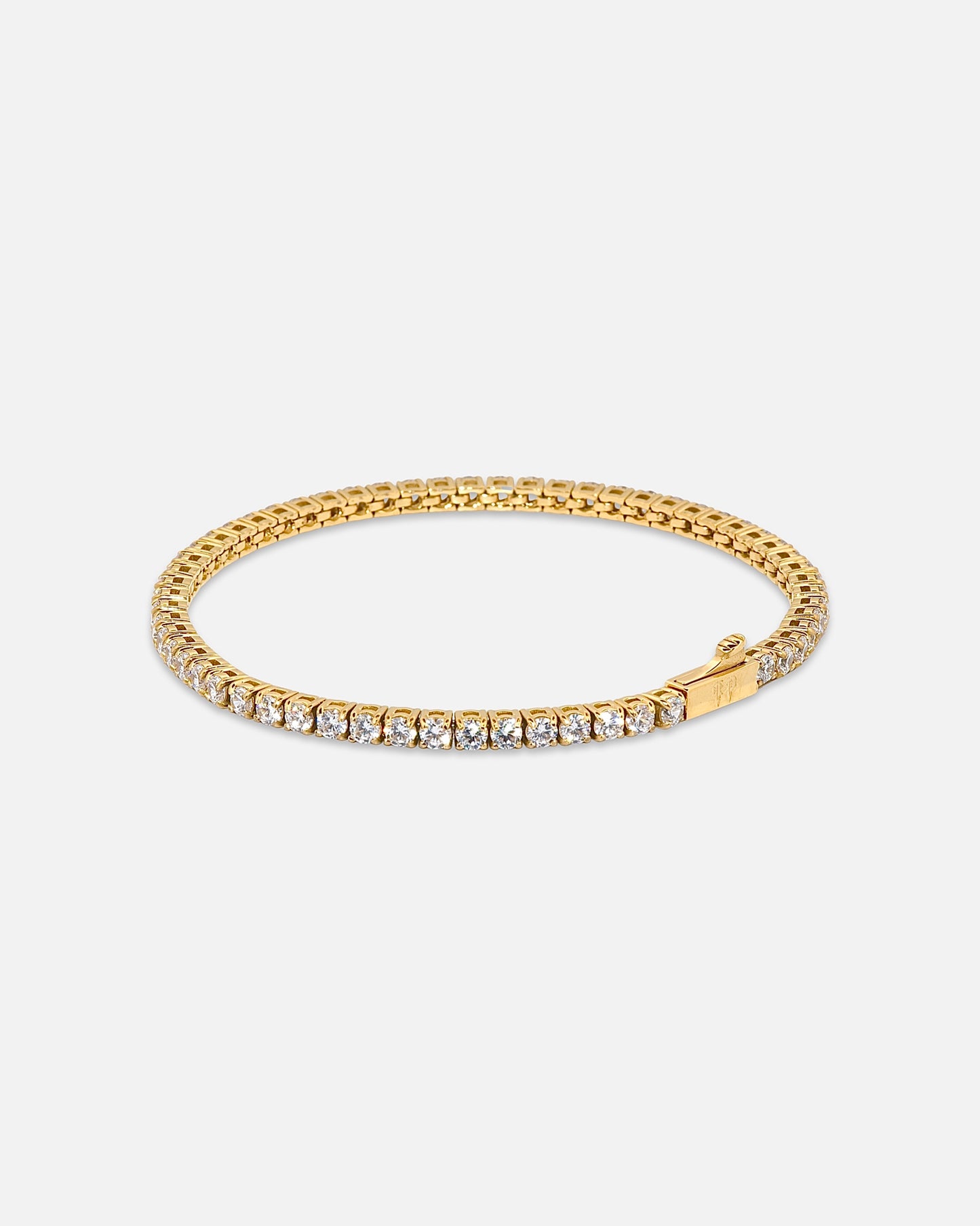 3mm Tennis Bracelet - Gold