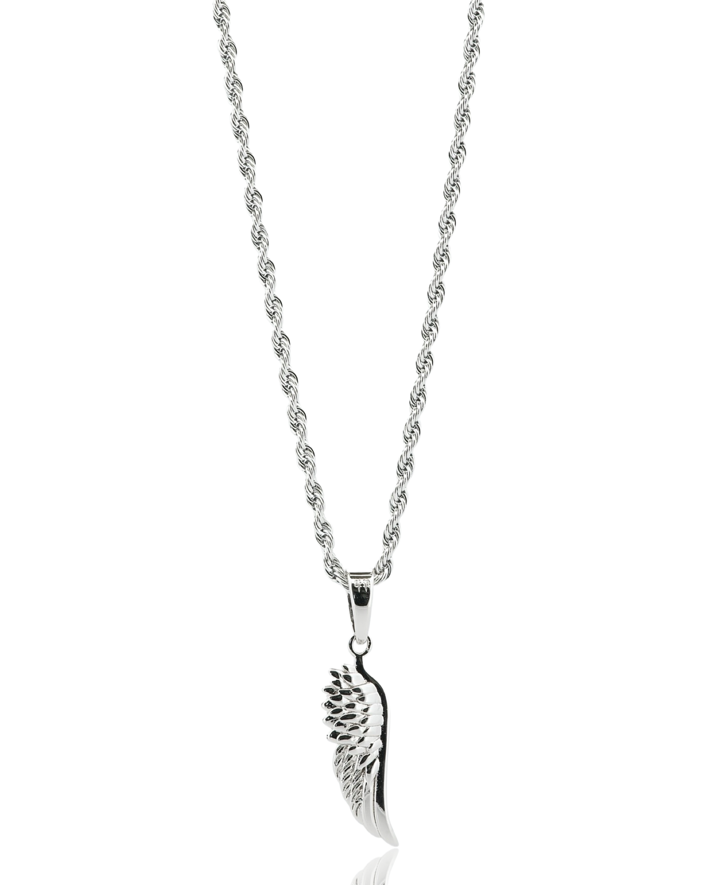 Flight Pendant - White Gold