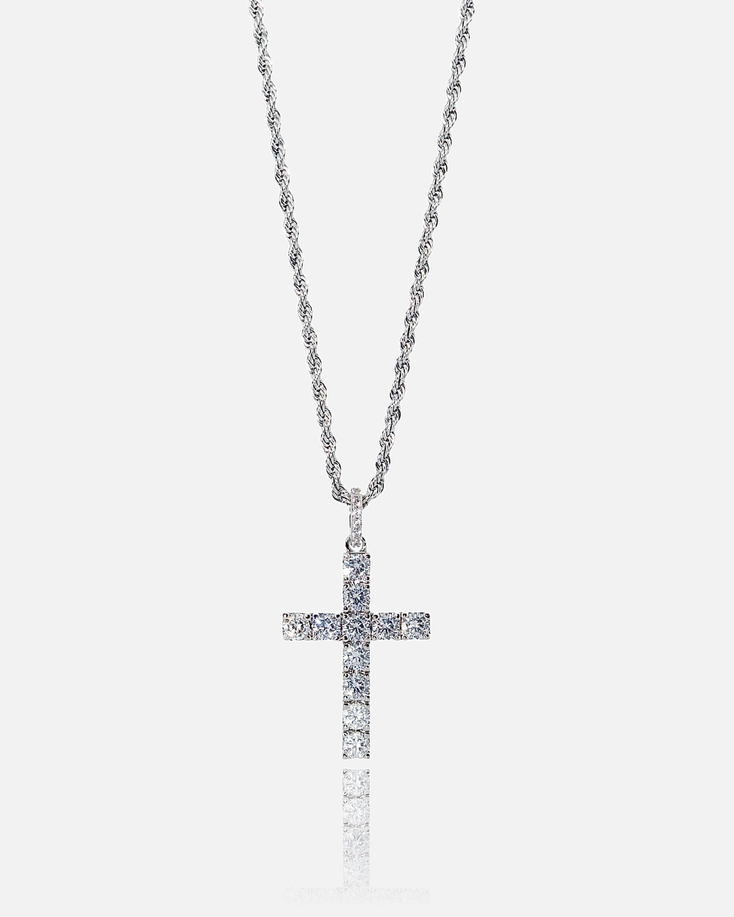 Diamond Cross - White Gold