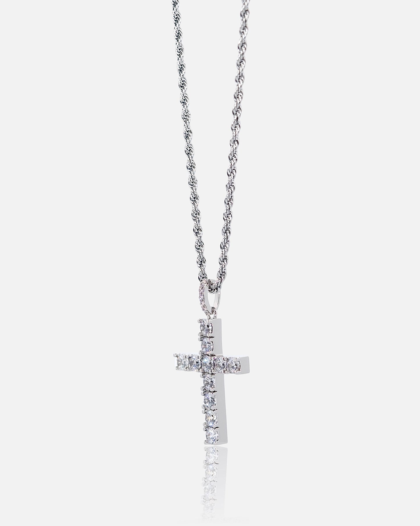 Diamond Cross - White Gold